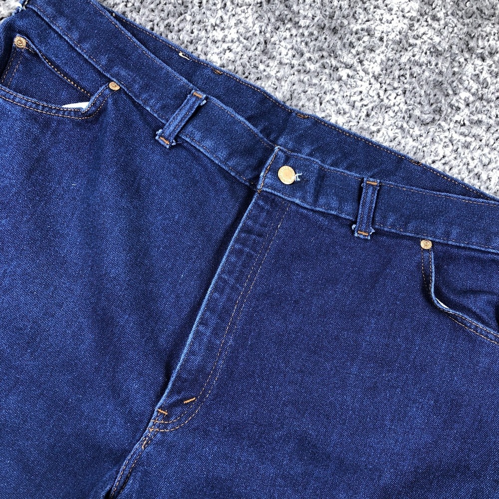 Long Haul Jeans Mens 42x28 Blue Relaxed Fit Straight Leg Denim Dark‎ Wash USA